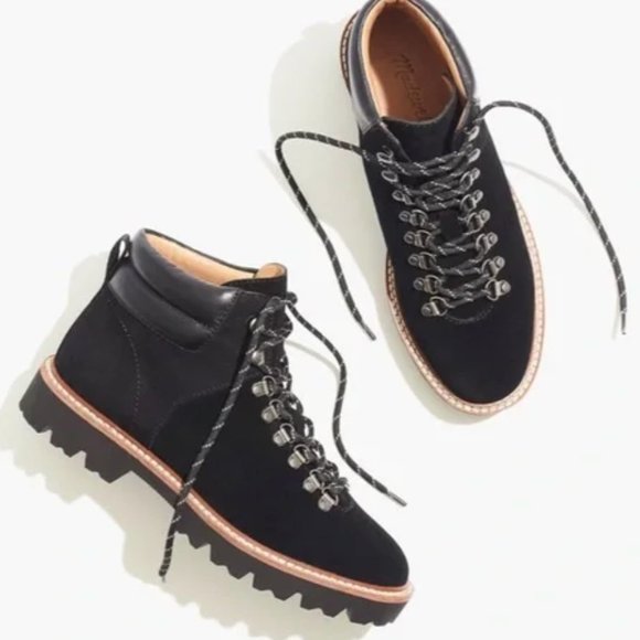 Madewell The Citywalk Lugsole Hiker Boot in Leather, size 6 - Picture 2 of 7